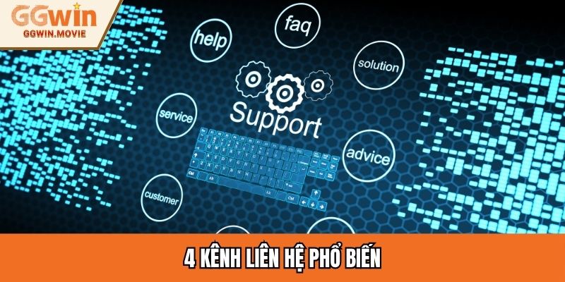 4 kênh liên hệ phổ biến